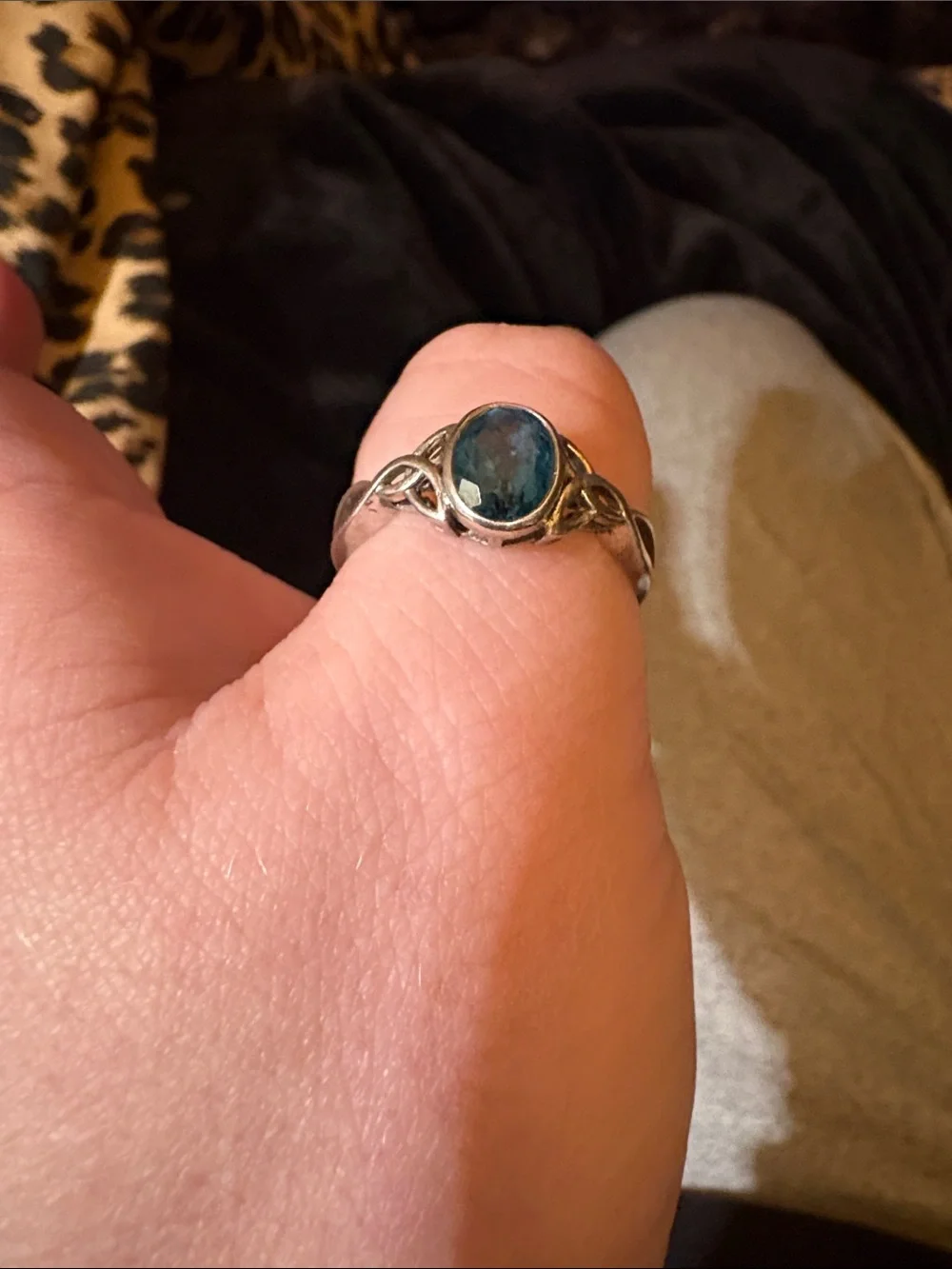Sterling Silver Blueberry London Blue Topaz Ring